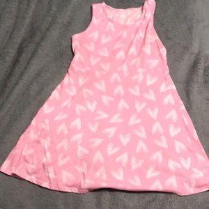 White and pink dress for kids